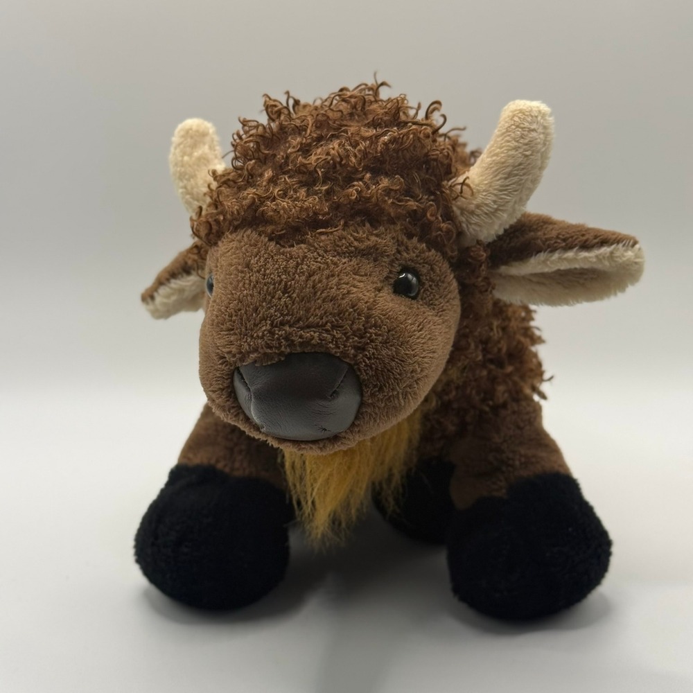 Ganz Webkinz Buffalo HM336 Brown Bison Plush Stuffed Animal W Logo Collectible